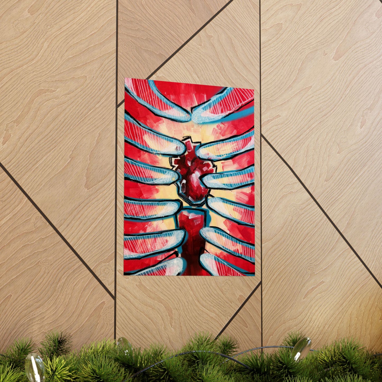 I like to think of my mind as a living room, and my heart is the centerpiece Poster