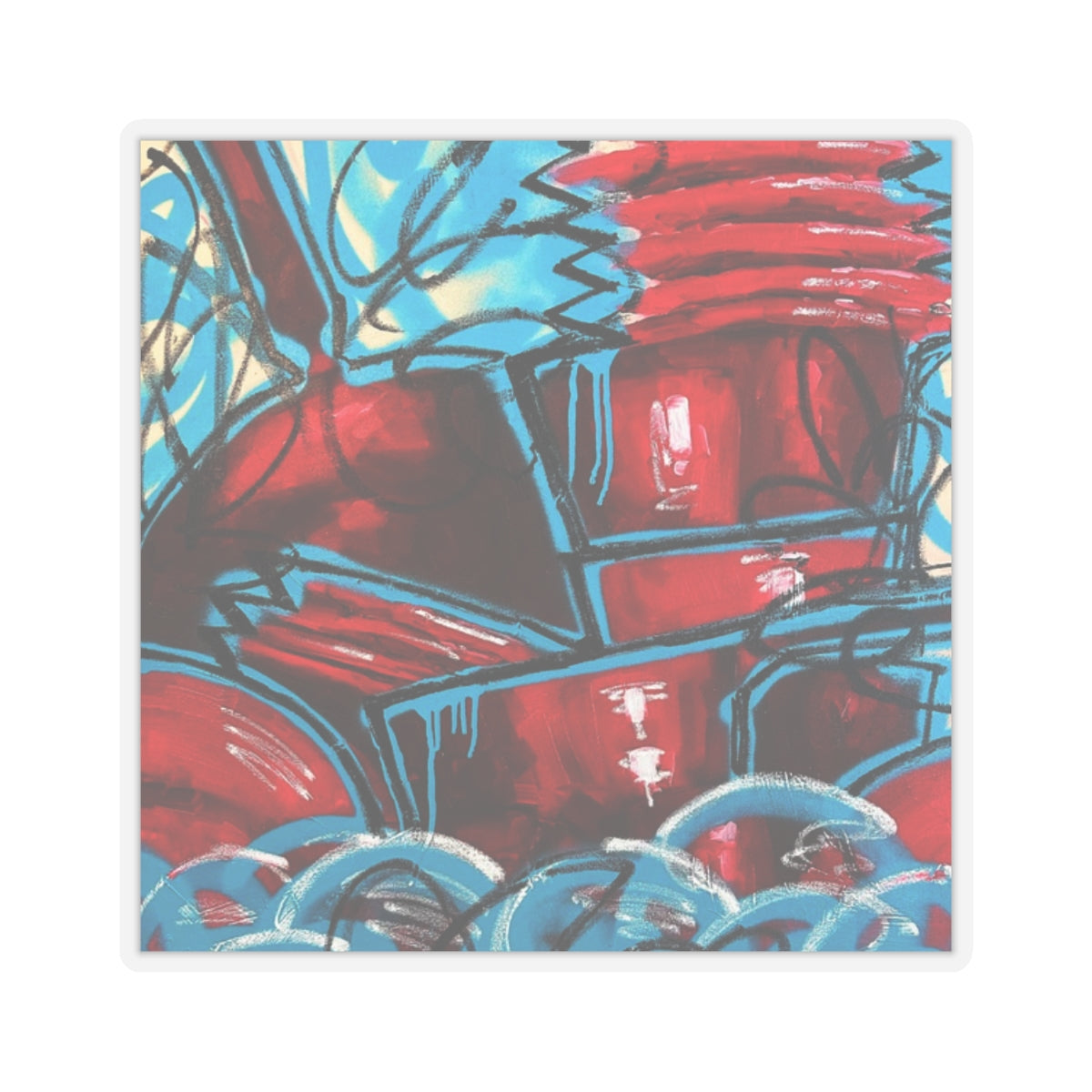 I like to think of my mind as a living room, and I hate doing the dishes Sticker