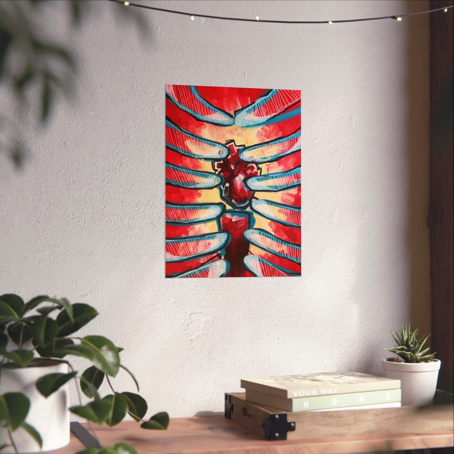 I like to think of my mind as a living room, and my heart is the centerpiece Poster