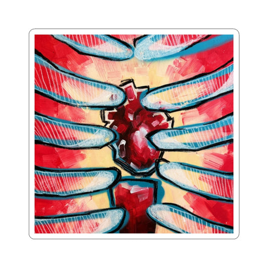 I like to think of my mind as a living room, and my heart is the centerpiece Sticker