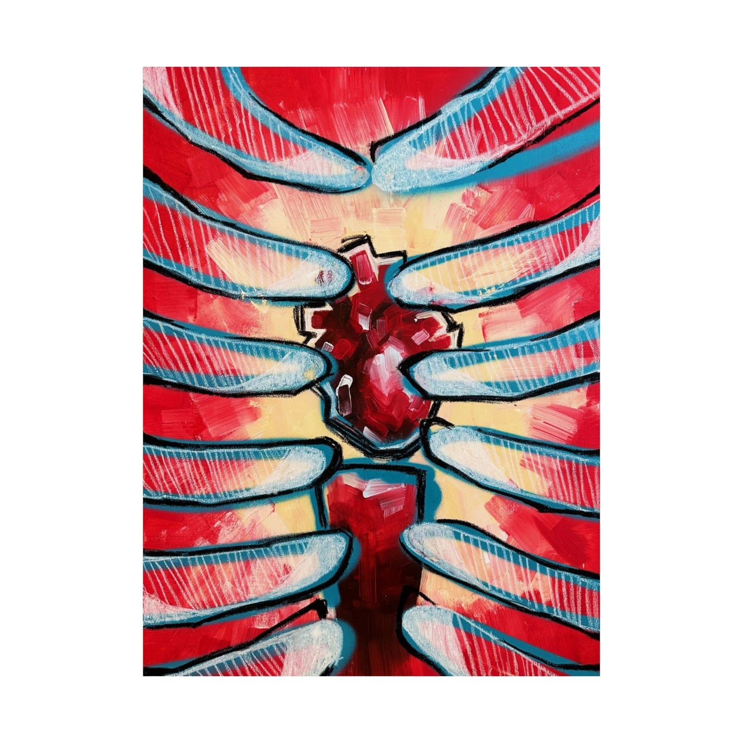 I like to think of my mind as a living room, and my heart is the centerpiece Poster
