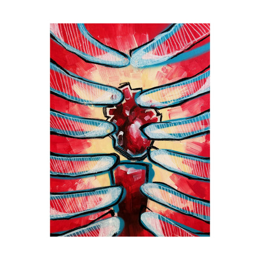 I like to think of my mind as a living room, and my heart is the centerpiece Poster